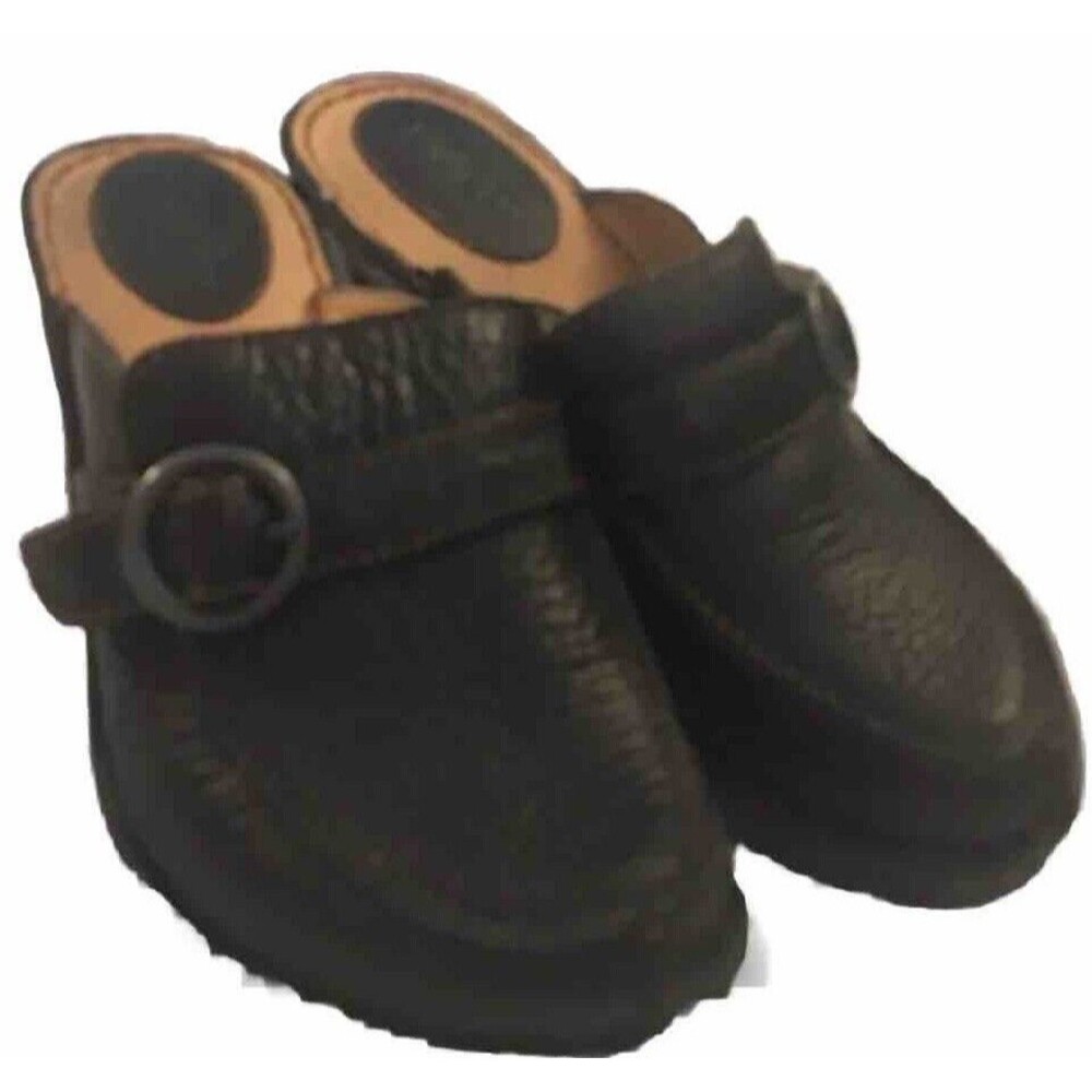 BORN Hand Crafted Footwear Wedge Heel Shoes Size 7 Brown Leather M/W W31002 EZ